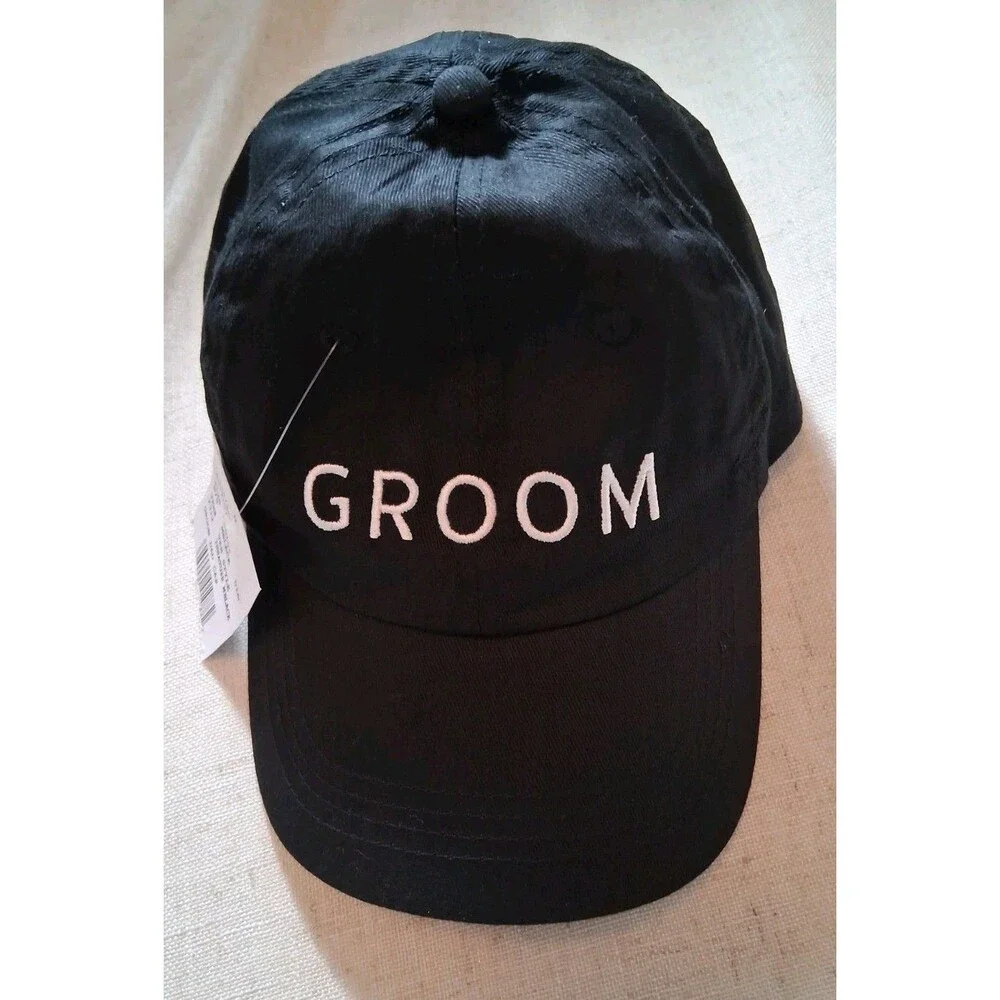Groom‎ Hat Bachelor Party Celebration Marriage Dad Black David's Bridal NWT